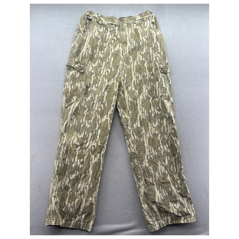 VTG Mossy Oak Camo Pants Mens XL Tiger Stripe Camo Cargo Ripstop Tactical